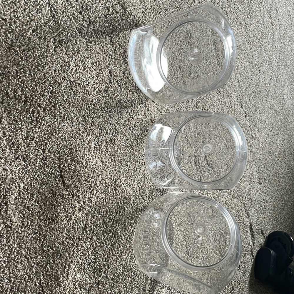 3 plastic containers